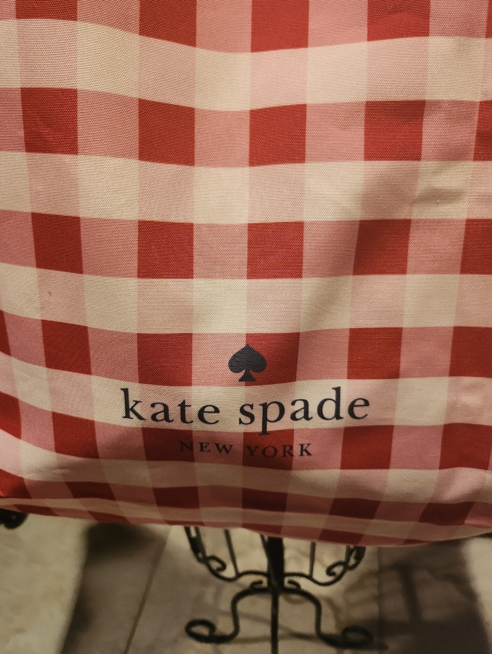 Kate Spade New York Gingham Canvas Tote Bag - Picture 4 of 5